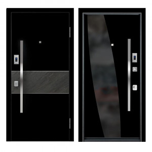 Входная дверь Ле-гран black gloss / black matte